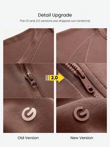 GLOWMODE Modal Silk Touch Oversized Long Sleeve Half-Zip Sweatshirt  Spring Summer - Warm Clay - View 9