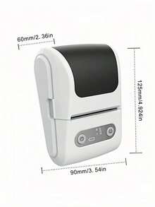 Teckwe 1-Pack Portable Mini Thermal Label Printer & Paper Bluetooth Portable Home Receipt Printer Ink-Free Thermal Printing Create Labels Anytime And Anywhere A Thoughtful Gift For Family And Friends 1200mAh Battery - Multicolor - View 6