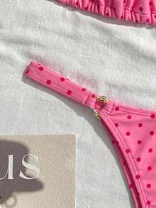 Swim Mod 26SS 春夏度假海灘高端性感波點比基尼泳衣兩件組 - 彩色 - 查看 7