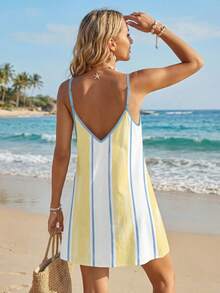 Sylviya Women's Casual Printed Mini Dress Suitable For Autumn And Winter - Multicolor - View 2