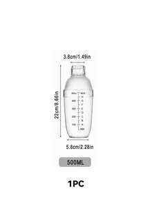 1 bình lắc, bình lắc bằng nhựa, trong suốt, nhựa, bình lắc trà đá cầm tay có cân, bình đựng nước thể thao, bình đựng nước cho hoạt động ngoài trời - Trong sáng - Xem 12