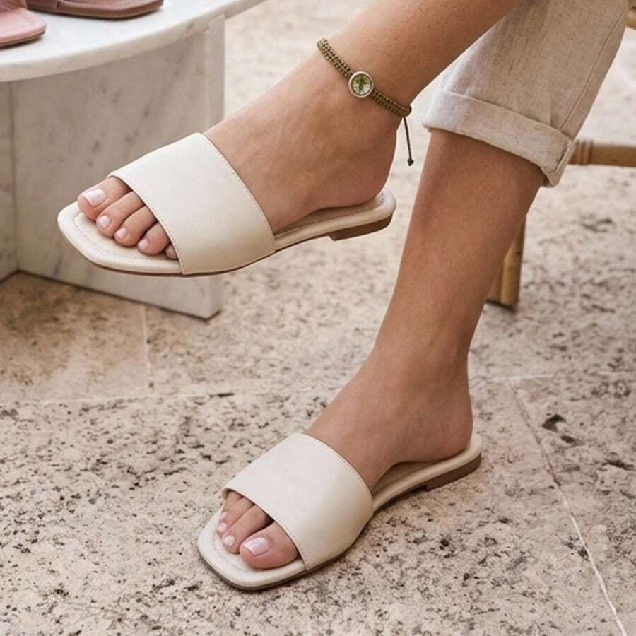Sandal With Shiners - Walk And Stand Out! - White - View 1