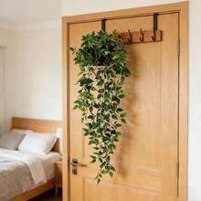 1 pieza Planta colgante artificial | Planta colgante falsa, planta artificial en maceta en miniatura adecuada para pared de flores DIY, flores falsas resistentes a los rayos UV para jardín colgante, balcón, alféizar de ventana, decoración exterior, ideal para hogar, sala de estar, oficina, baño, decoración de estantería, decoración de boda y cumpleaños, perfecta para decoración de primavera y verano al aire libre y del patio - Verde - Ver 10