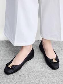 CUCCOO BIZCHIC 女款平底一腳蹬時尚樂福鞋 春季鞋 春假復活節聖誕節適用 - 全克 - 查看 5