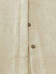 Balvessa Women's Sleeveless Stand Collar Faux Linen Vest, Commuter Versatile Slimming Top - Apricot - View 7