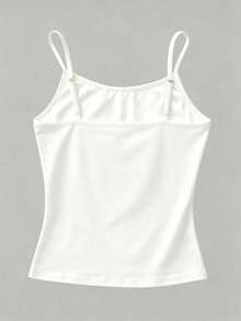 Teen Girls Casual Minimalist Camisole Tank Top, Summer Shirt - Multicolor - View 2