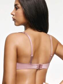 SHAPORA Leisure Women's Sexy Ultra-Thin No Pad Seamless Comfortable Bra - Pink - View 3