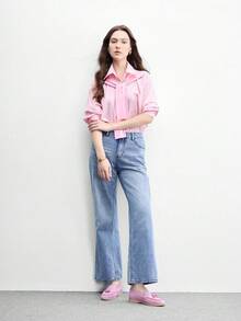 CUCCOO BIZCHIC 扣環簡約大方時尚百搭休閒職場通勤女款平底鞋 - 粉色. - 查看 3