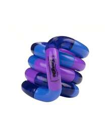 1pc Tangle Jr Classic Colorful Twisty Link Fidget, Smooth Rounded Interlocking Loop, Flexible Hand Rotation Accessory, Non-Sticky Glossy Finish, Portable Desk Focus Item For Travel - Multicolor - View 5