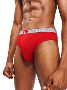 EasyFave Juego de calzoncillos multicolor con detalles de cinta de tela de punto a rayas para hombre - Multicolor - Ver 4