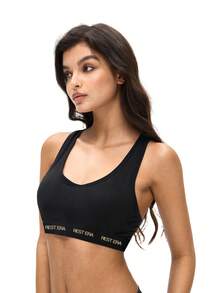 EasyFave 3pcs/Set Women's Fashion Letter Printed Bras - Multicolor - View 5