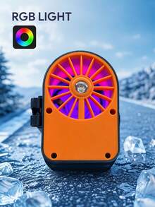JMMO Portable Evaporative Air Cooler Fan With Ice Pad, Rechargeable Mini Personal Cooling Fan With LED Light, 3 Speed Adjustable Handheld Cold Air Fan For Camping Outdoor Bedroom Office - Waist Fan - View 5
