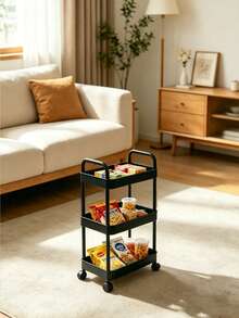 1 pièce Chariot à roulettes Étagère de rangement pour salle de bain Multi-couches Mobile Organisateur de collation, Convient pour la cuisine et la salle de bain Fêtes, nouvelle session, Thanksgiving, Saint-Valentin et autres occasions, est un choix de cadeau idéal, pratique et élégant, économise de l'espace, est un plan de stockage domestique nécessaire pour les résolutions du Nouvel An. - Multicolore - Voir 7