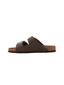Birkenstock صنادل نسائية مسطحة أريزونا بيركو-فلور عادية باللون البني الداكن 51701 - Dark Brown - مشاهدة 5