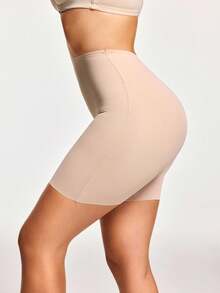 SHEIN Lingerie Sculptante Femme Couleur Unie Contrôle Ventre Et Fessier Remontant - Camelo - Ver 4