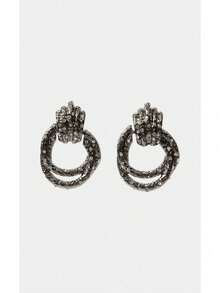 Noxbound A Pair Of Fashionable And Beautiful Light Luxury Punk Goth Earrings - black nickel - View 11