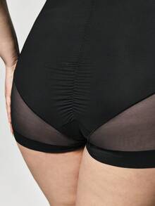 SHAPORA 1 bộ đồ định hình vóc dáng cỡ lớn dành cho nữ, áo liền thân ôm eo gợi cảm với dây đeo có thể điều chỉnh, phù hợp cho mặc hàng ngày và các dịp lễ hội. - màu đen - Xem 7