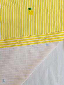 Resyla Top pour femmes, motif à rayures de citron imprimé sur tout le vêtement, design frais et léger, style Ins, chemisier ample à manches longues décontracté pouvant être porté de deux façons, cadeau idéal pour la meilleure amie et la petite amie, cadeau amusant, nouveau Top pour femmes en automne/hiver, pour la remise des diplômes, la rentrée scolaire, la remise des diplômes, les enseignantes, la rentrée scolaire d'automne, les cadeaux de Nouvel An, les cadeaux de Noël - Multicolore - Voir 3
