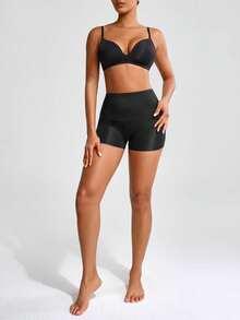 SHAPORA Women's Solid Color High Waist Shaping Underwear - Black - View 6