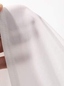 DAZY Camisa de manga larga de color blanco sólido para hombre de primavera - Blanco - Ver 3