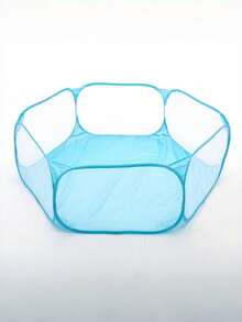 Breathable Small Pet Playpen & Cage, Ventilated Enclosure For Hamster Guinea Pig & Gerbil, Portable Collapsible Fence For Indoor Use - Black - View 10
