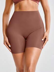 SHAPORA Women's Solid Color Shapewear Bottoms - Brown - View 4