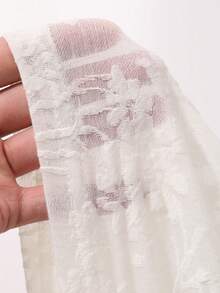 FRIFUL 女款杏色基本款刺繡 Polo 領翻領短袖 T 恤夏季穿著 - 杏色 - 查看 6