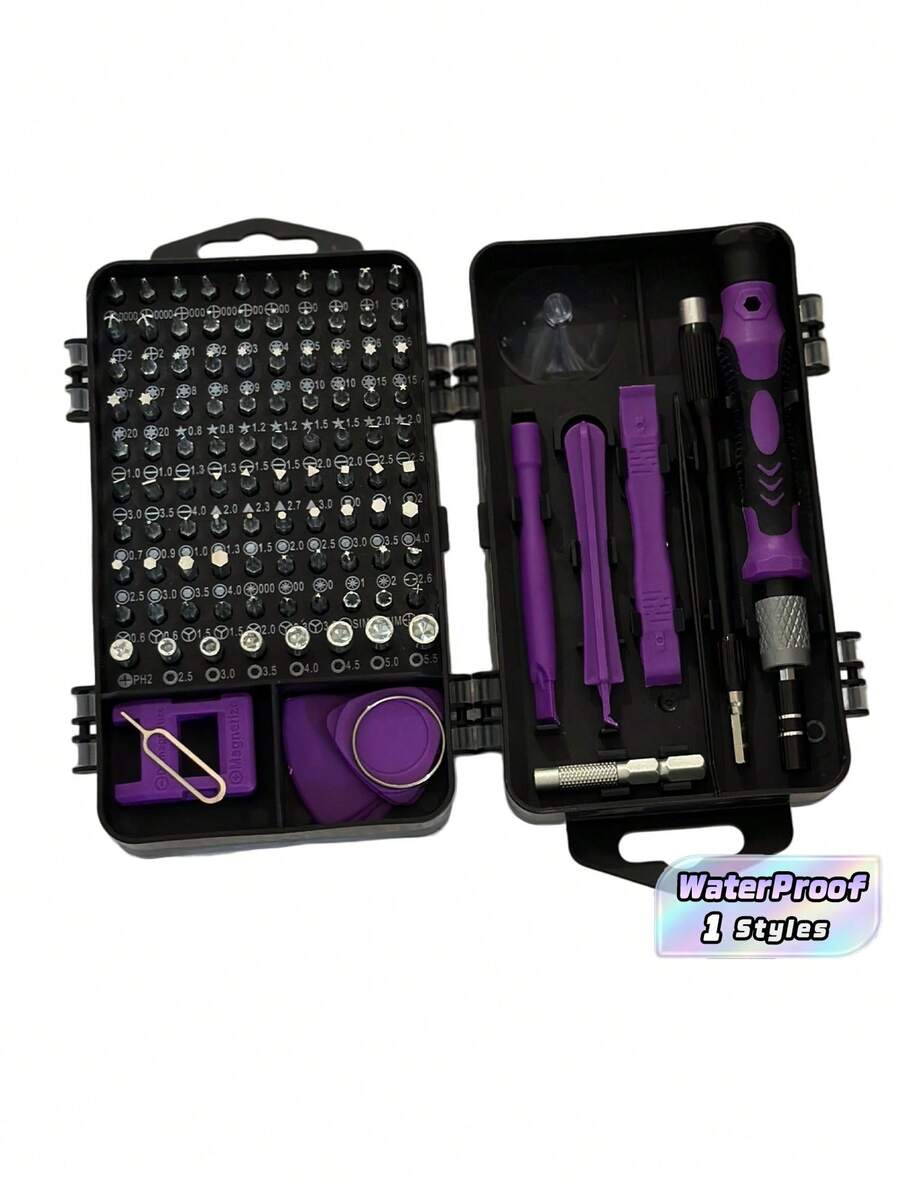 [Upgraded Screwdriver Set] 115-In-1 Upgraded Screwdriver Set | Strong Magnetic High Hardness Multi-Function Disassembly Tool Set Includes Special Shaped Screwdriver Heads, Suitable For DIY Repair - 115 In 1 - View 1