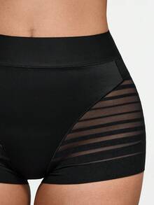 SHAPORA 1pc Women's High Waist Tummy Control Shapewear Pants, Suitable For Yoga, Fitness, And Everyday Wear - Black - View 6