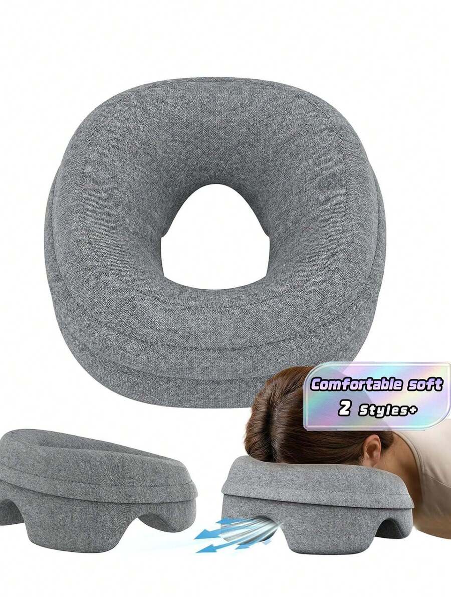 1 Bantal Wajah Cocok Untuk Meja Pijat, Tempat Tidur, Sandaran Kepala Pijat, Bantal Tidur Perut, Pemulihan Pasca Operasi Mata - MultiWarna - View 1