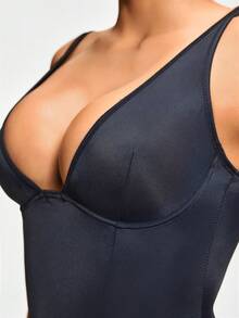 SHAPORA 2 paquetes de bodys sin mangas de unicolor para mujer - Multicolor - Ver 7