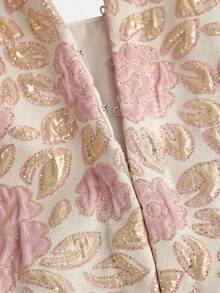 SHEIN Girlism Tween Girl Woven Contrast Color Ruffle Trim Casual Shirt Short Sleeve   Shirt For 4 Year Old Girl Little Girl Blouses - Pink - View 4