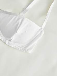 Ocili 女款簡約素色鋼圈內衣 - 白色 - 查看 4