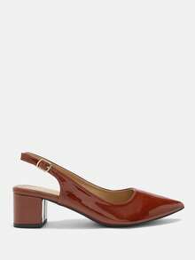 CUCCOO CURVES Wide Design Women's Pointed Retro Brown Style, Spring Shoes, Suitable For Spring Break, Easter To Christmas - Brown 3 - View 2