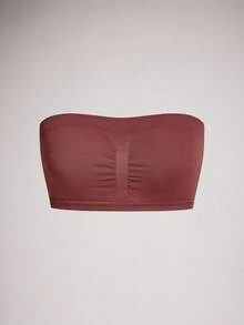 3件套女士简约纯色抹胸文胸套装 - 彩色 - 查看 6