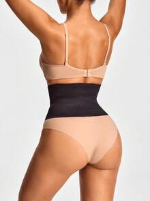 SHAPORA Seamless Waist Trainer Shapewear Body Shaper-Tummy Waist Control - Black - View 2