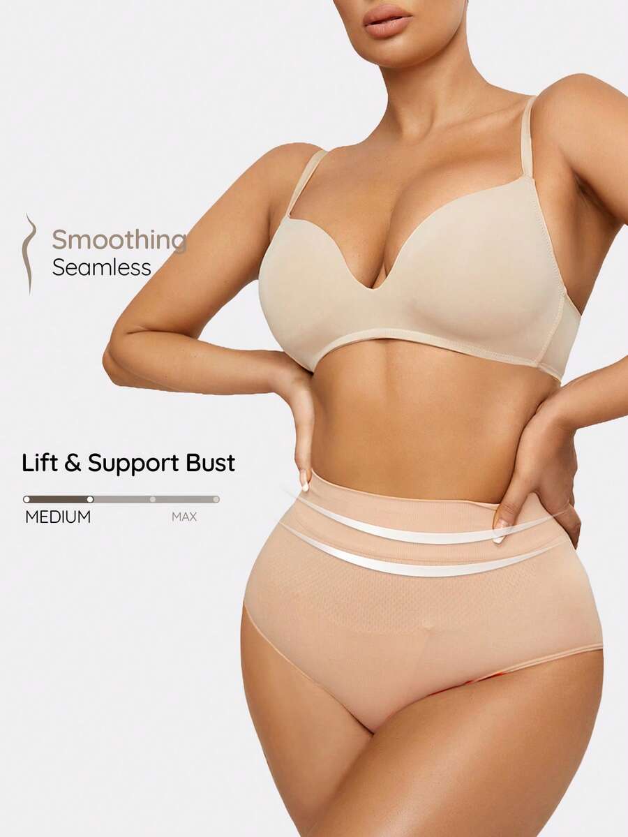 SHAPORA 3 piezas Bragas faja de talle alto - Multicolor - Ver 1