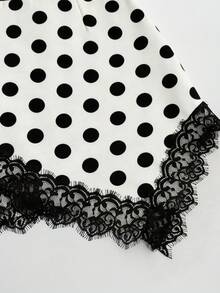 GlowEve Women's Spring/Summer New Lace Patchwork Elegant Gorgeous Skirt - Black and White - View 3