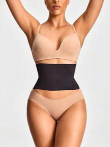 SHAPORA Seamless Waist Trainer Shapewear Body Shaper-Tummy Waist Control - Black - View 6