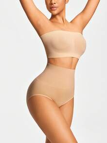 SHAPORA Women's High Waist Shapewear Bottoms, Panty - Apricot - View 4