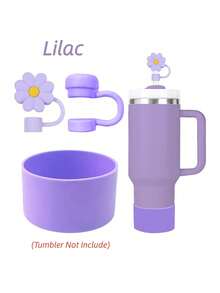 3 Pcs Accessories For Cup 20-40oz,2 Straw Covers,1 Boot Included, SIlicone Straw Cover Caps Topper,Reusable Straws Caps,(Tumbler Not Include) - Multicolor - View 15