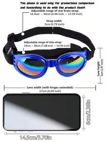 Adjustable Pet Sunglasses - Foldable, Windproof, Sunscreen Goggles For Dogs - Multicolor - View 4