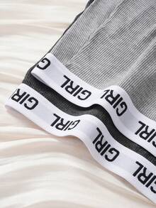 3pcs Set Women's Minimalist Letter Waistband Briefs - Multicolor - View 3