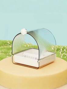 1Pc Bird Hanging Bath Box Outdoor Parrot Shower House Anti Splash Feeding Box Portable Bird Cage Accessories For Budgie Lovebird Cockatiel Small Pet Bird Daily Use - Bath - View 12
