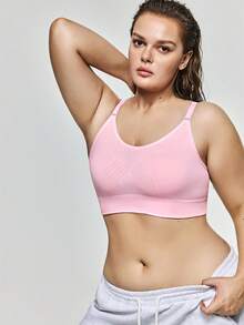 SHAPORA 1 pieza Sujetador inalámbrico y sin costuras para mujer - Rosa Pálido - Ver 6