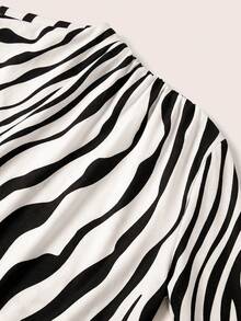 Ellevyn Women's Mesh Zebra Print Long Dress - Multicolor - View 3