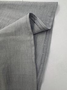 Elouméa 女款花卉刺繡立領無袖上衣，夏季優雅通勤上衣 - 淺灰色 - 查看 4