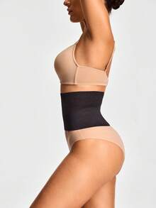 SHAPORA Seamless Waist Trainer Shapewear Body Shaper-Tummy Waist Control - Black - View 7