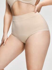 SHAPORA 2条装加大码女士简约舒适日常三角裤 - 彩色 - 查看 8