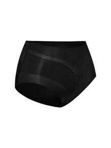 SHAPORA 2pcs/Set Women's Casual Comfortable Seamless Solid Color Ultra-Thin Fabric Shaping Briefs - Multicolor - View 3